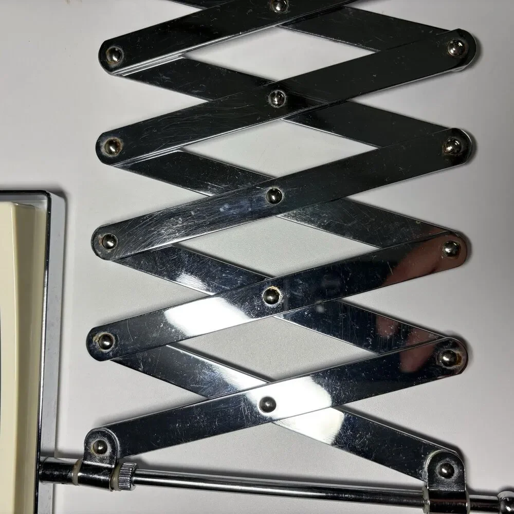 Vintage Jerdon Accordion Wall Mount Double Sided Mirror Retro Bathroom J2020C